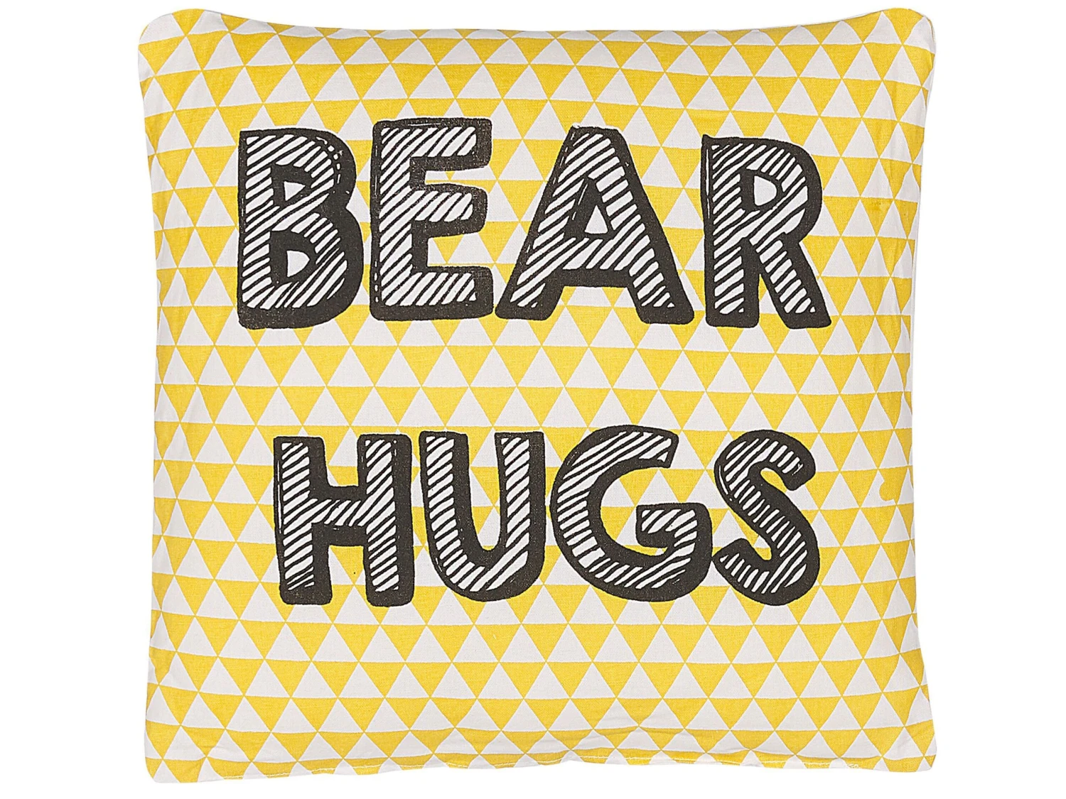 Set Of 2 Cotton Kids Cushions Print 40 X 40 Cm Yellow RADZKOT - Image 3