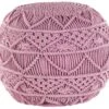 Cotton Pouffe Pink KAYSERI -Furniture Store undef src sa picid 801186 type whitesh image