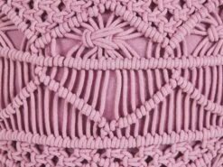 Cotton Pouffe Pink KAYSERI -Furniture Store undef src sa picid 801200 type whitesh image