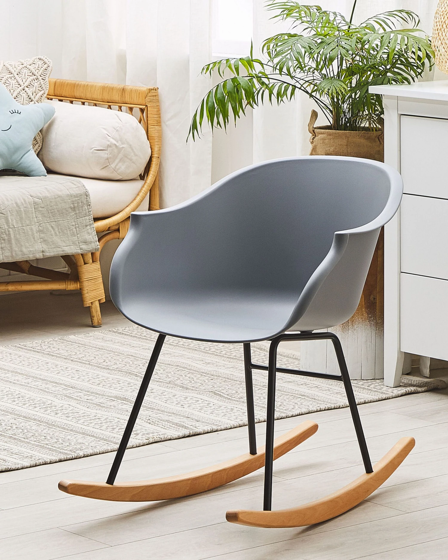 Rocking Chair Grey HARMONY - Image 2