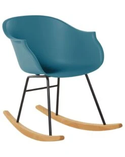 Rocking Chair Teal HARMONY