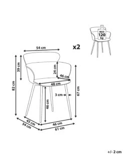 Set Of 2 Dining Chairs Grey SUMKLEY -Furniture Store undef src sa picid 802882 type whitesh image