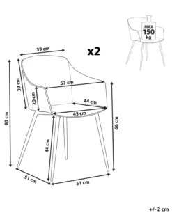 Set Of 2 Dining Chairs Black FONDA -Furniture Store undef src sa picid 802969 type whitesh image