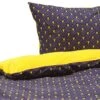 Cotton Duvet Cover Set Chevron Pattern Dark Blue And Yellow WALLINGFORD Various Sizes -Furniture Store undef src sa picid 803127 type whitesh image