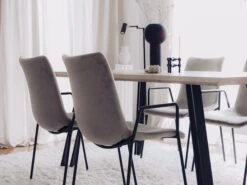 Dining Table 180 X 90 Cm Light Wood GRAHAM -Furniture Store undef src sa picid 803311 type whitesh image