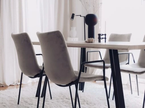 Dining Table 180 X 90 Cm Light Wood GRAHAM - Image 4