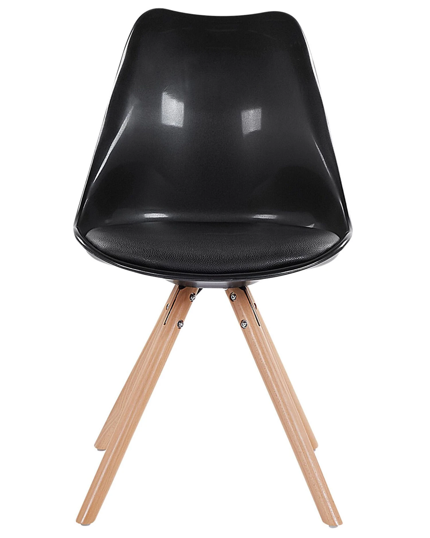 Set Of 2 Dining Chairs Gloss Black DAKOTA - Image 4