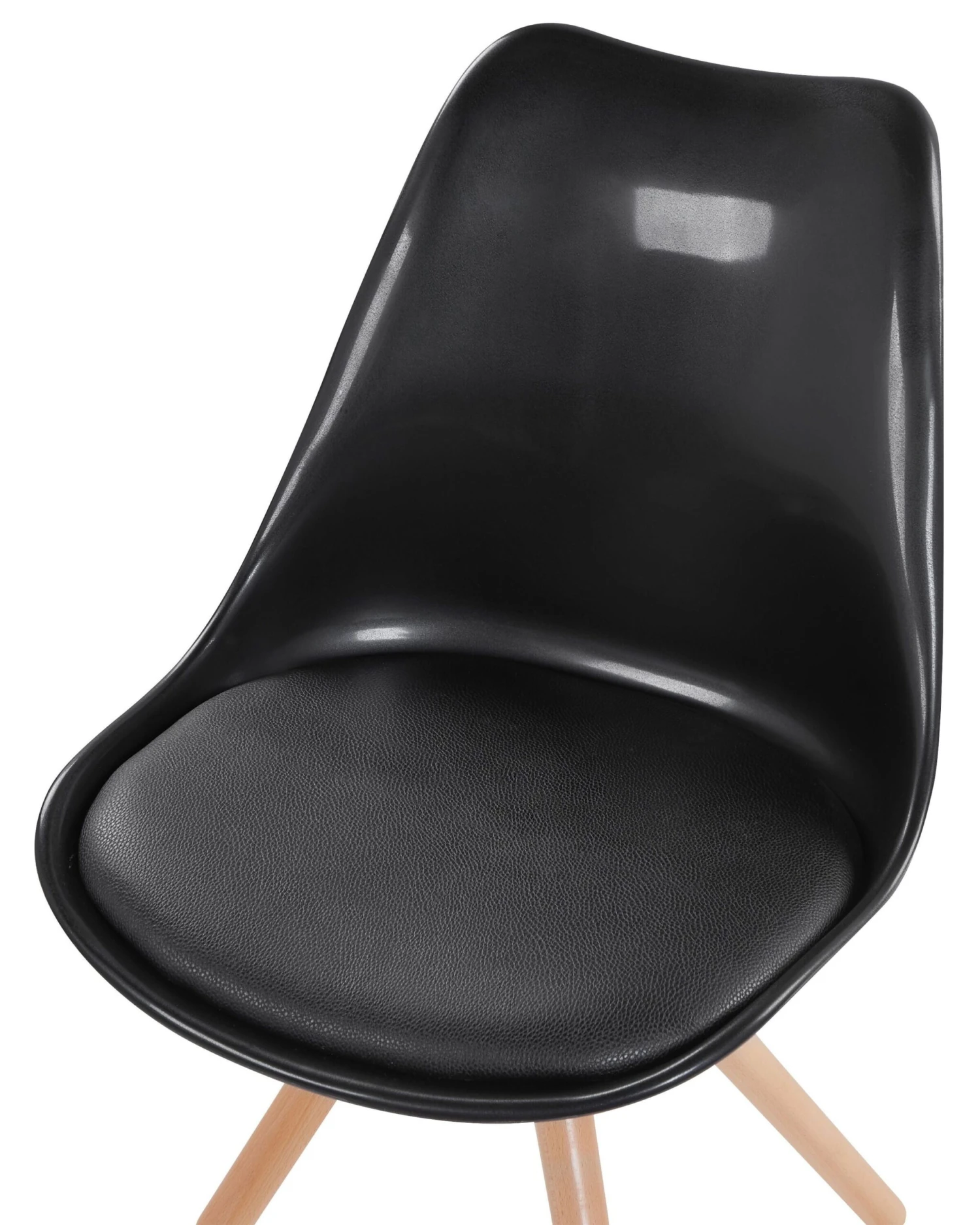 Set Of 2 Dining Chairs Gloss Black DAKOTA - Image 6