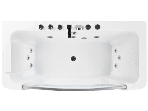 Whirlpool Bath 1700 X 850 Mm White BARRANCA - Image 6