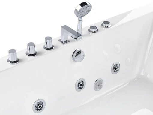 Whirlpool Bath 1700 X 850 Mm White BARRANCA - Image 9