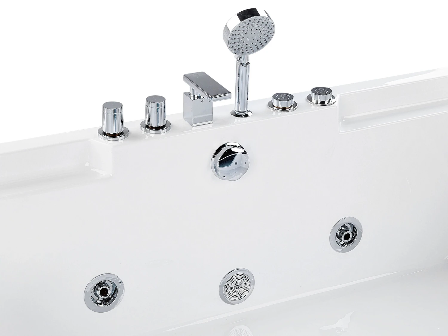 Whirlpool Bath 1700 X 1200 Mm White HUARAZ - Image 9