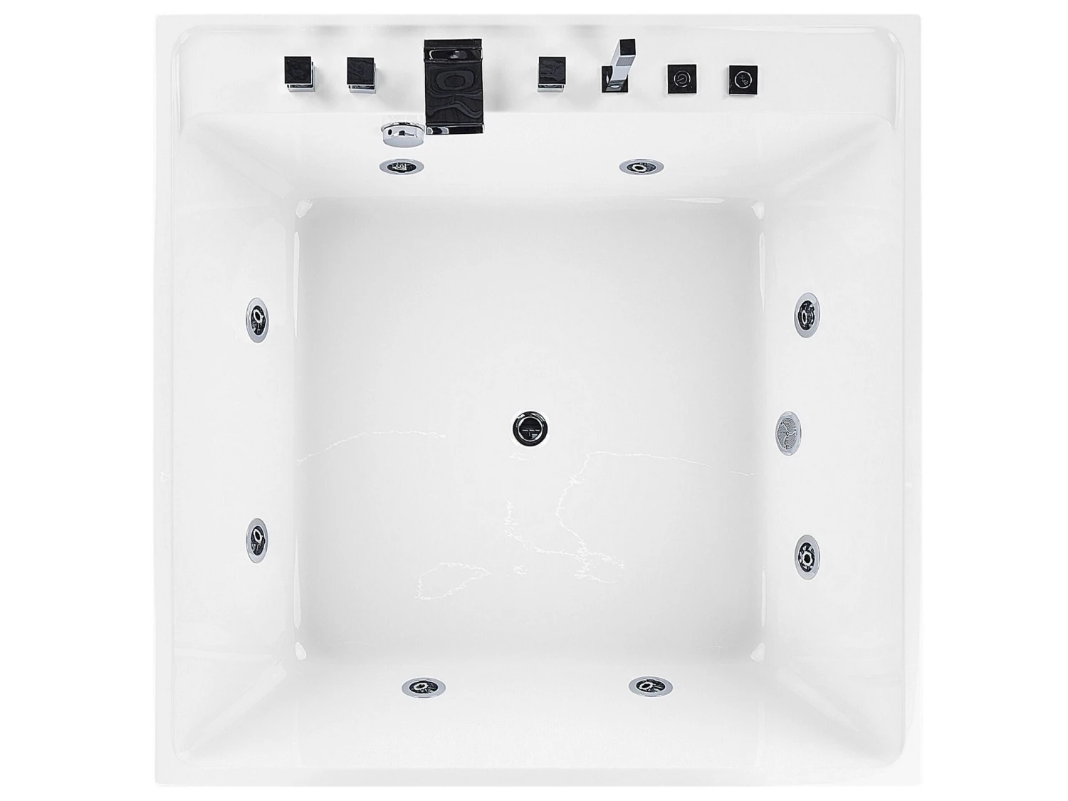 Freestanding Whirlpool Bath 1300 X 1300 Mm White TAHUA - Image 5
