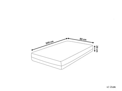 Memory Foam Mattress With Removable Cover Firm GLEE Various Sizes - Image 9