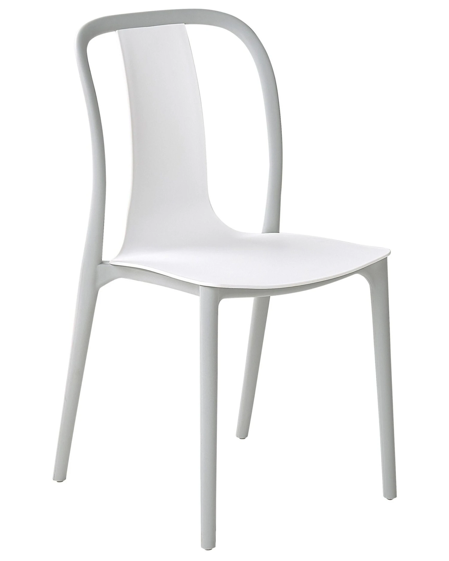 Set Of 4 Garden Chairs White And Grey SPEZIA - Image 5