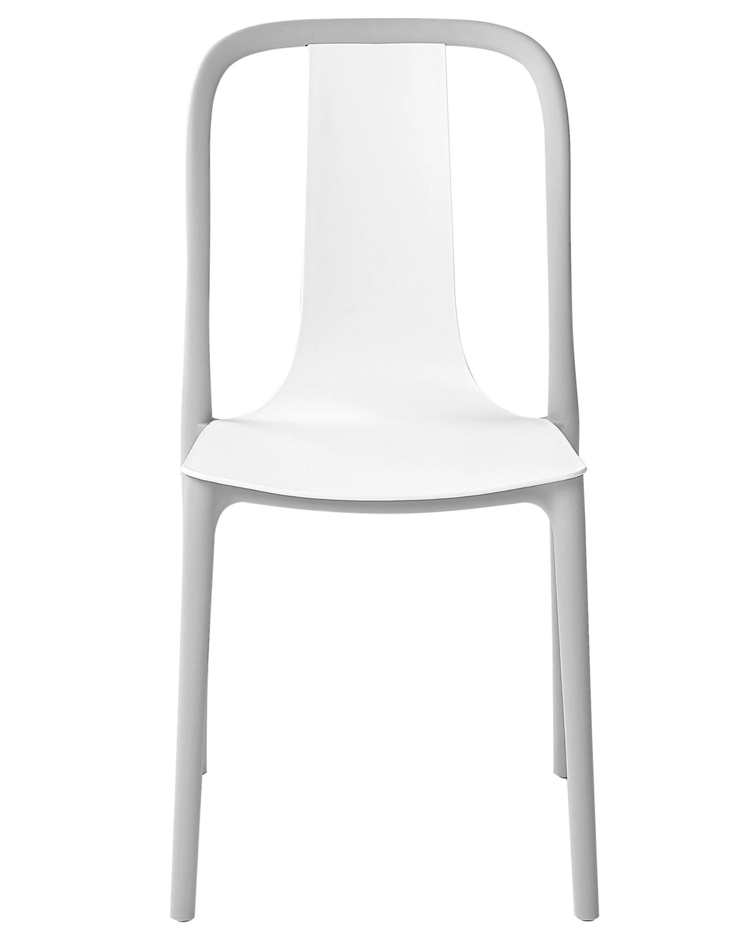 Set Of 6 Garden Chairs White And Grey SPEZIA - Image 6