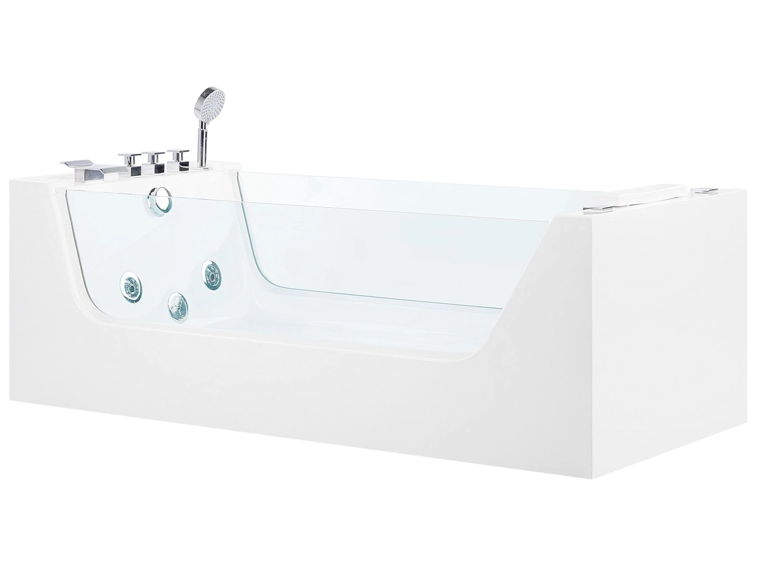Freestanding Whirlpool Bath 1700 X 800 Mm White OYON - Image 5