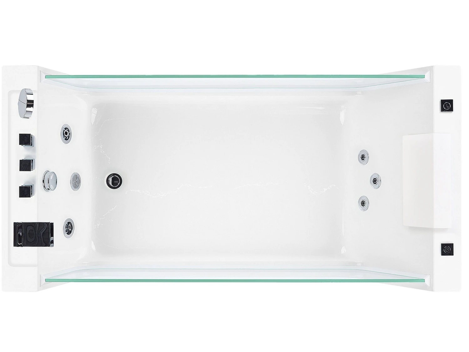 Freestanding Whirlpool Bath 1700 X 800 Mm White OYON - Image 6