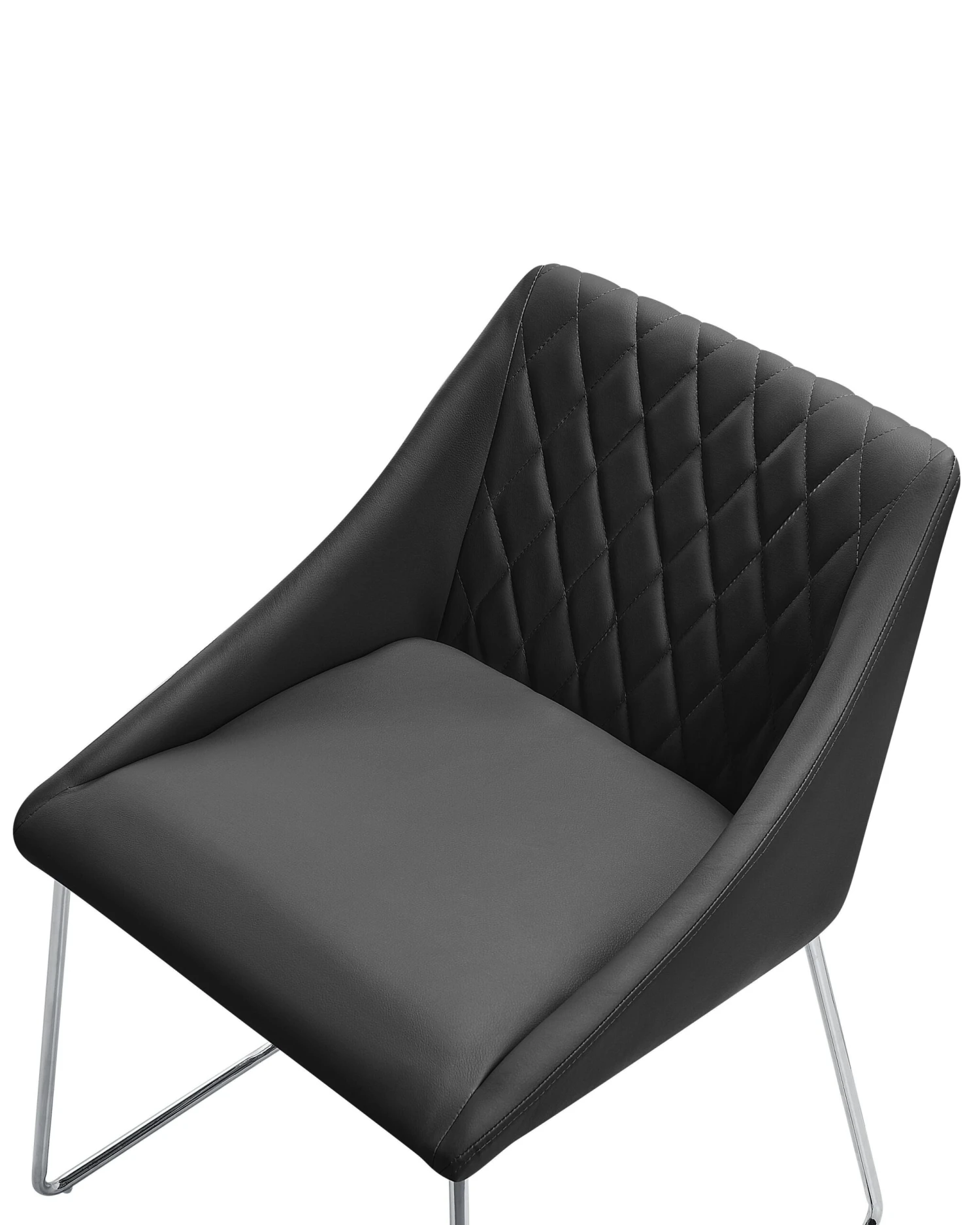 Set Of 2 Dining Chairs Faux Leather Black ARCATA - Image 7