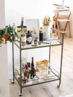 Kitchen Trolley Gold VENETA -Furniture Store undef src sa picid 809902 type whitesh image