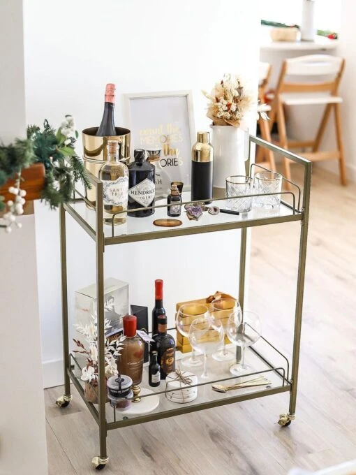 Kitchen Trolley Gold VENETA - Image 3
