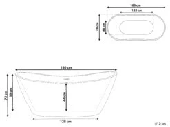 Freestanding Bath White ANTIGUA Various Sizes -Furniture Store undef src sa picid 810466 type whitesh image
