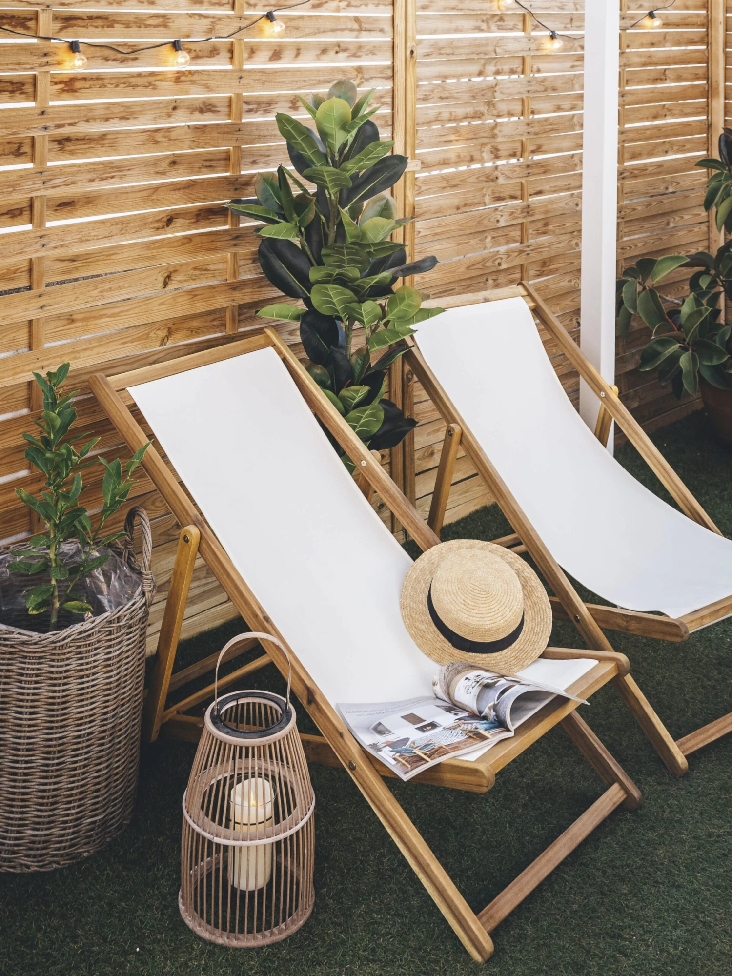 Set Of 2 PE Rattan Plant Baskets Brown BITOLA - Image 4