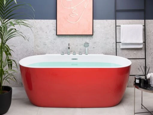 Freestanding Bath 1700 X 800 Mm Red ROTSO - Image 2