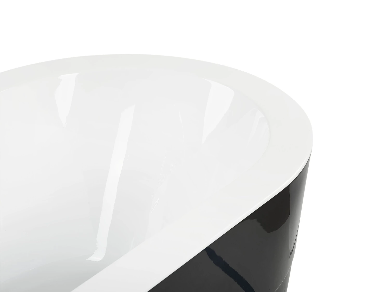 Freestanding Bath With Fixtures 1700 X 800 Mm Black EMPRESA - Image 7