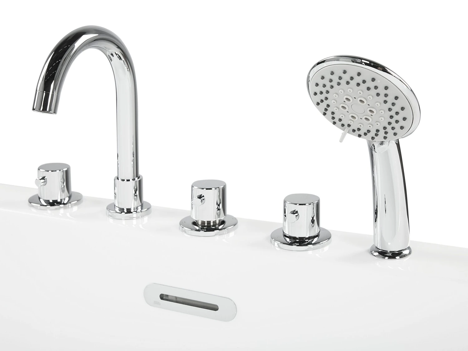 Freestanding Bath With Fixtures 1700 X 800 Mm Black EMPRESA - Image 8