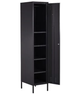 Metal Storage Cabinet Black FROME -Furniture Store undef src sa picid 811951 type whitesh image