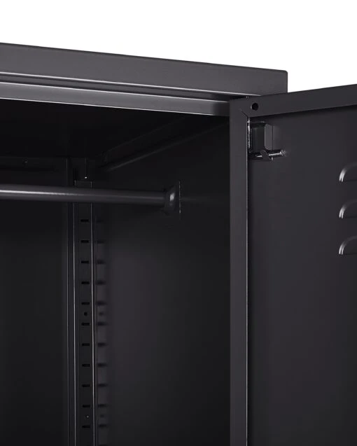Metal Storage Cabinet Black FROME - Image 6