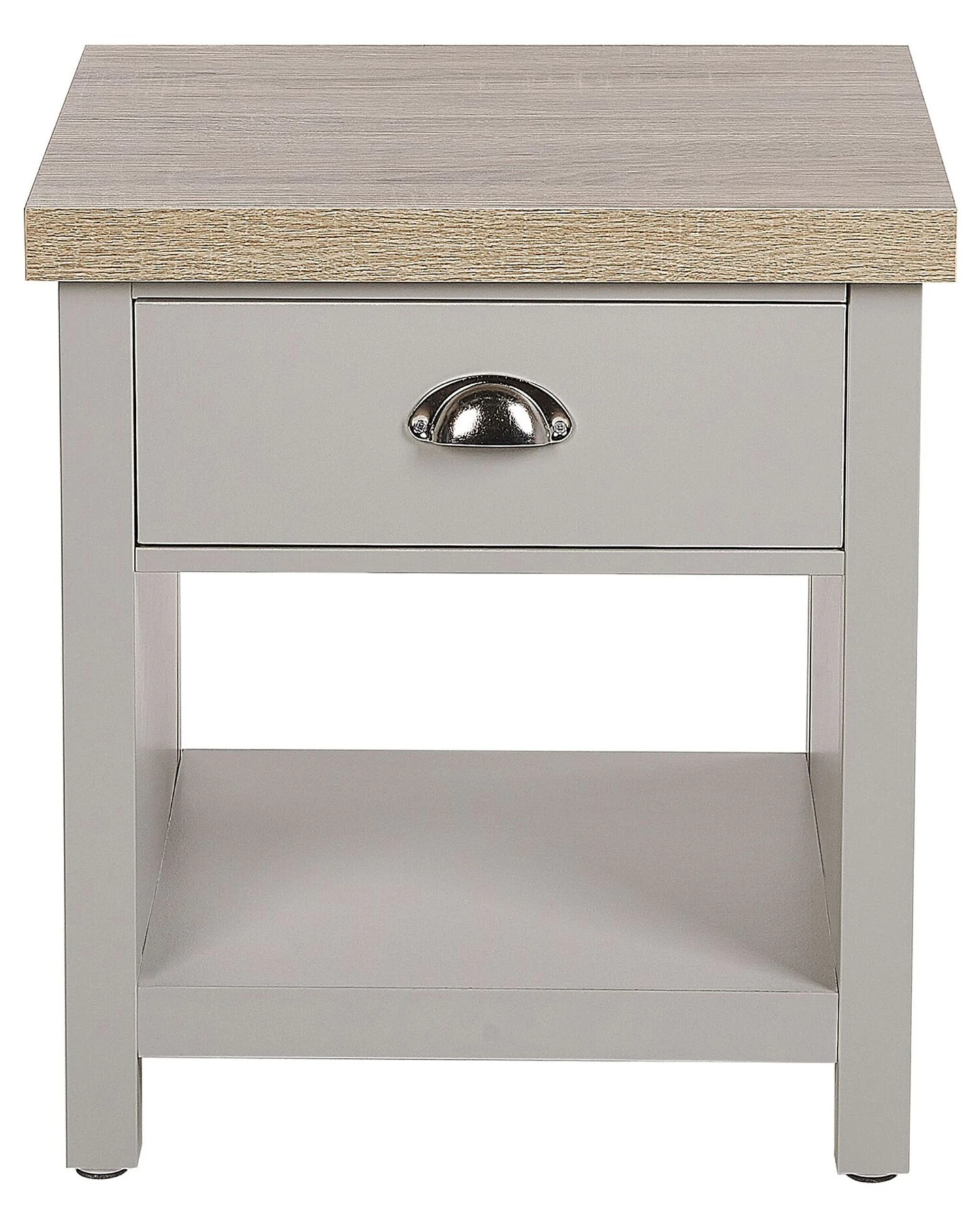 1 Drawer Bedside Table Grey CLIO - Image 3