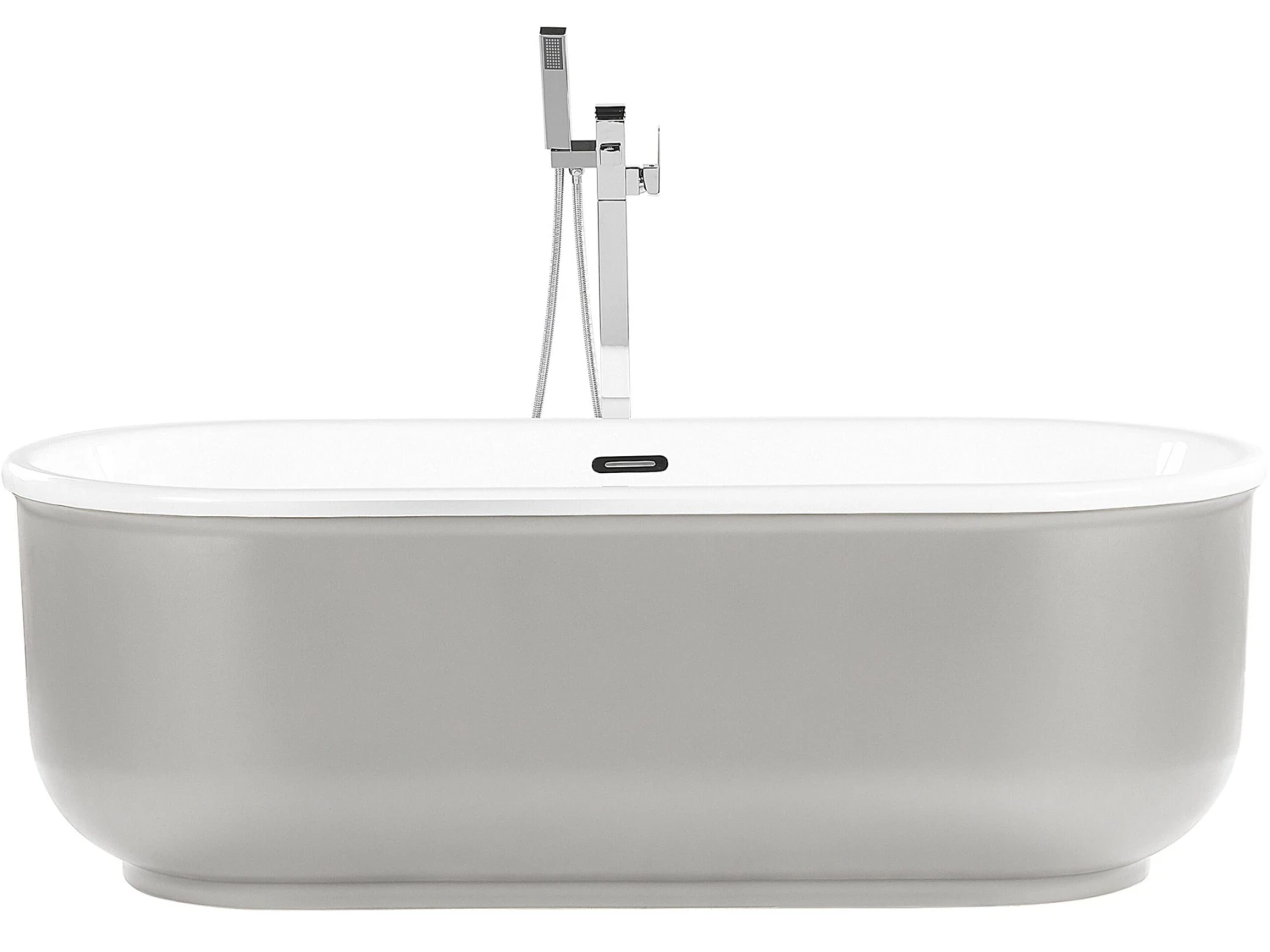 Freestanding Bath 1700 X 800 Mm Silver PINEL - Image 3