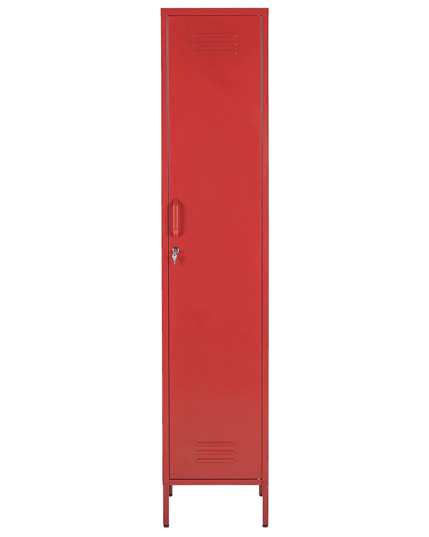 Metal Storage Cabinet Red FROME - Image 4