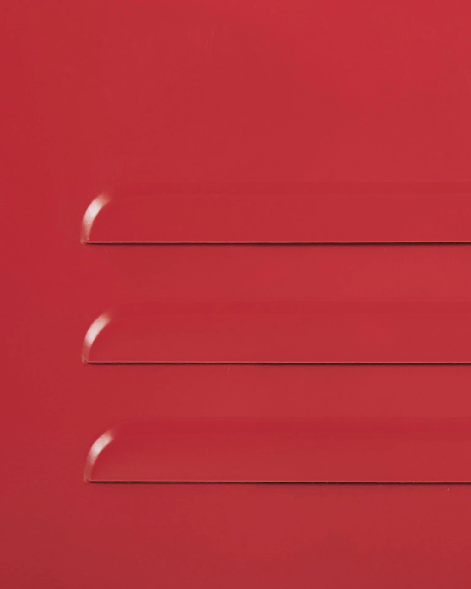 Metal Storage Cabinet Red FROME - Image 9