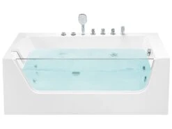 Left Hand Whirlpool Corner Bath 1700 X 800 Mm White PUQUIO