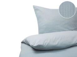 Cotton Duvet Cover Set Striped Pattern Grey AVONDALE Various Sizes