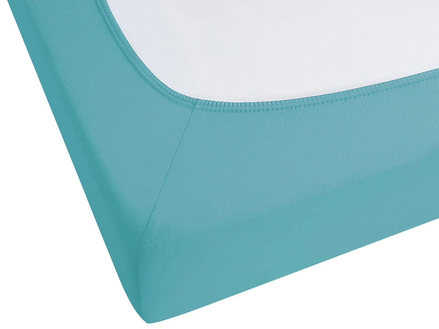 Cotton Fitted Sheet Turquoise HOFUF Various Sizes - Image 4