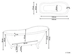 Freestanding Bath Black CAYMAN Various Sizes -Furniture Store undef src sa picid 817178 type whitesh image