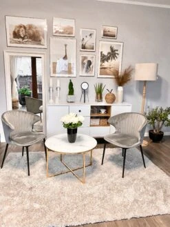 Coffee Table Marble Effect White With Gold QUINCY -Furniture Store undef src sa picid 817598 type whitesh image