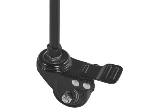 Round Metal Kitchen Trolley Light Wood With Black HIKO - Image 5
