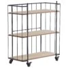 Metal Kitchen Trolley Light Wood With Black GABBS -Furniture Store undef src sa picid 817999 type whitesh image