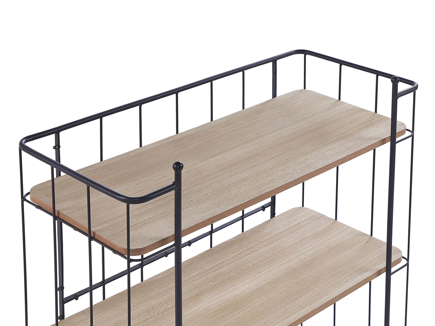 Metal Kitchen Trolley Light Wood With Black GABBS - Image 4