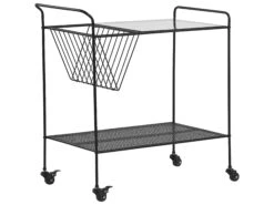 Metal Kitchen Trolley Black ALAMO