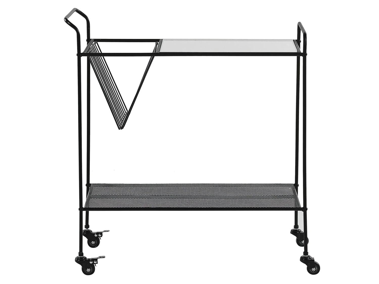 Metal Kitchen Trolley Black ALAMO - Image 3