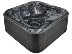 Square Hot Tub With LED Grey LASTARRIA