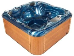 Square Hot Tub With LED Blue LASTARRIA
