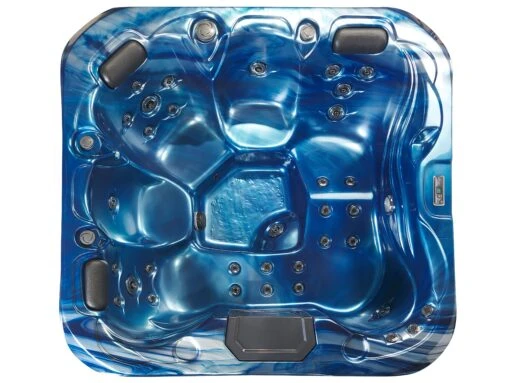 Square Hot Tub With LED Blue LASTARRIA - Image 5