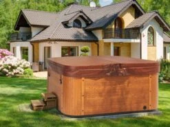 Square Hot Tub With LED Blue TULAROSA -Furniture Store undef src sa picid 818782 type whitesh image