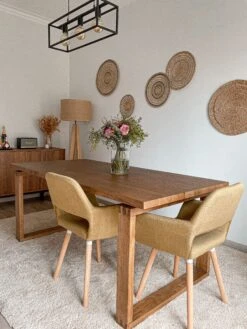 Set Of 2 Fabric Dining Chairs Yellow CHICAGO -Furniture Store undef src sa picid 819001 type whitesh image
